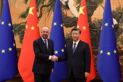 Charles Michel, President of the European Council, meets Chinese President Xi Jinping in Beijing, China, on 1 Dec 2022 (Photo: Reuters).